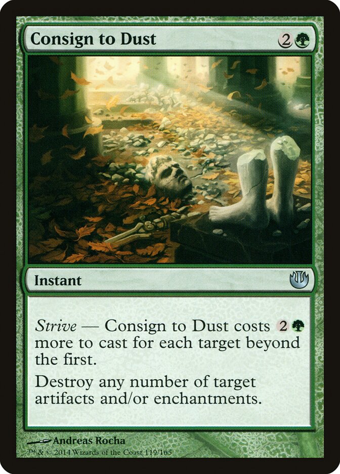 Consign to Dust card front
