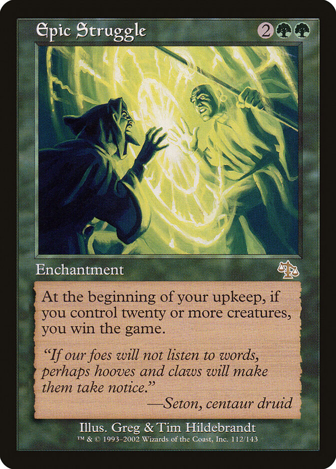 Epic Struggle card front