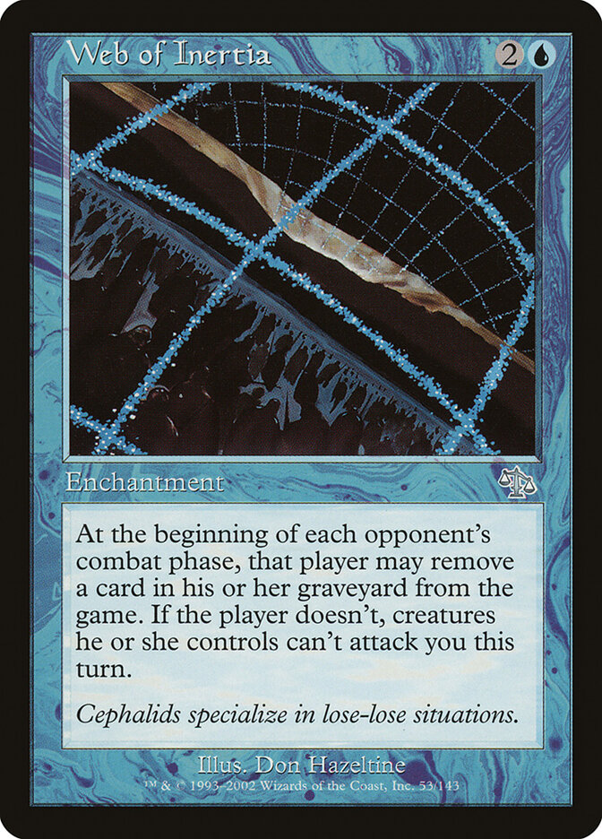 Web of Inertia card front
