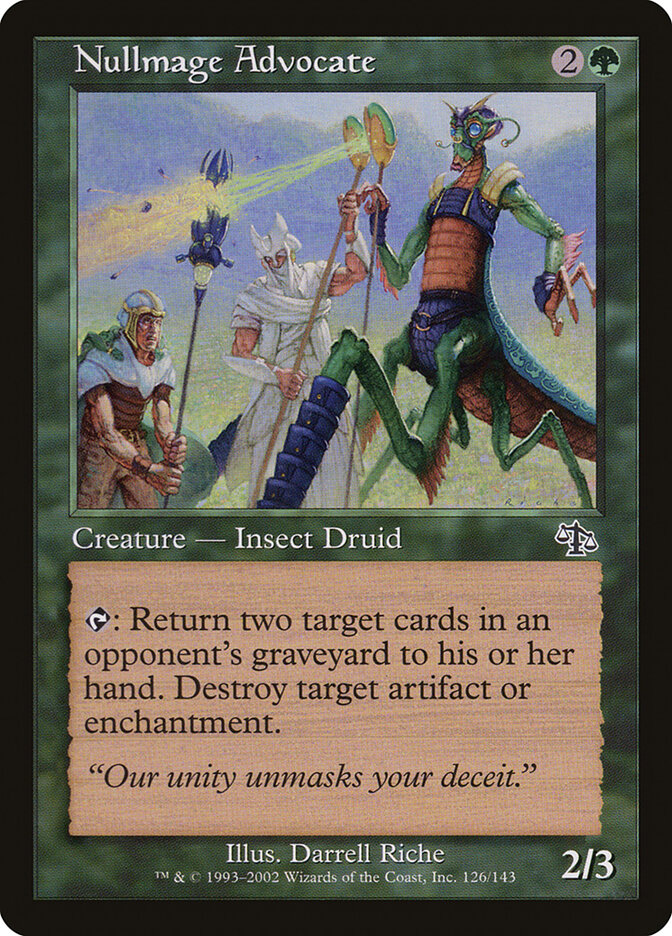 Nullmage Advocate card front