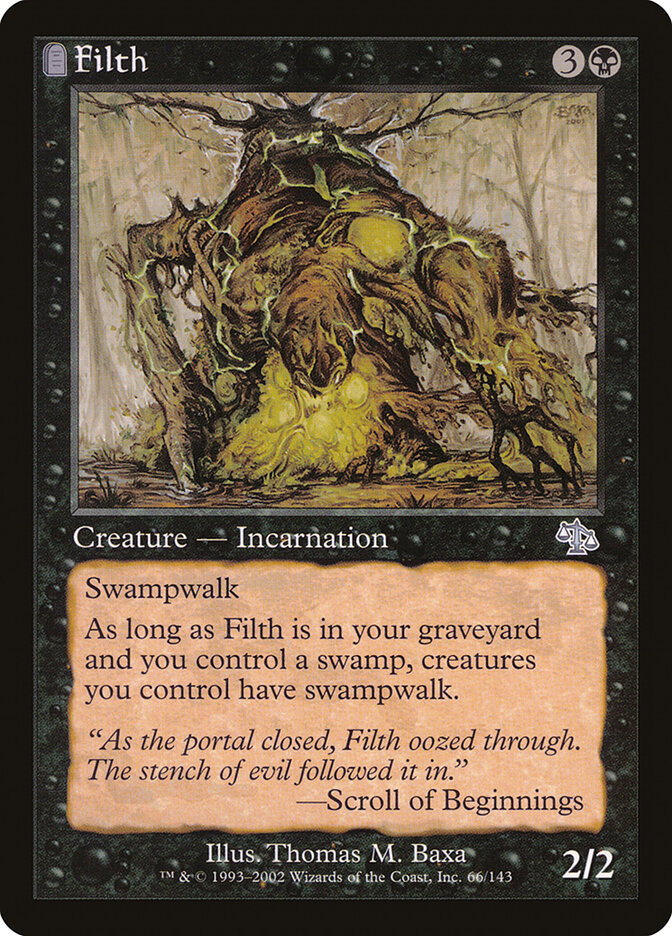 Filth card front