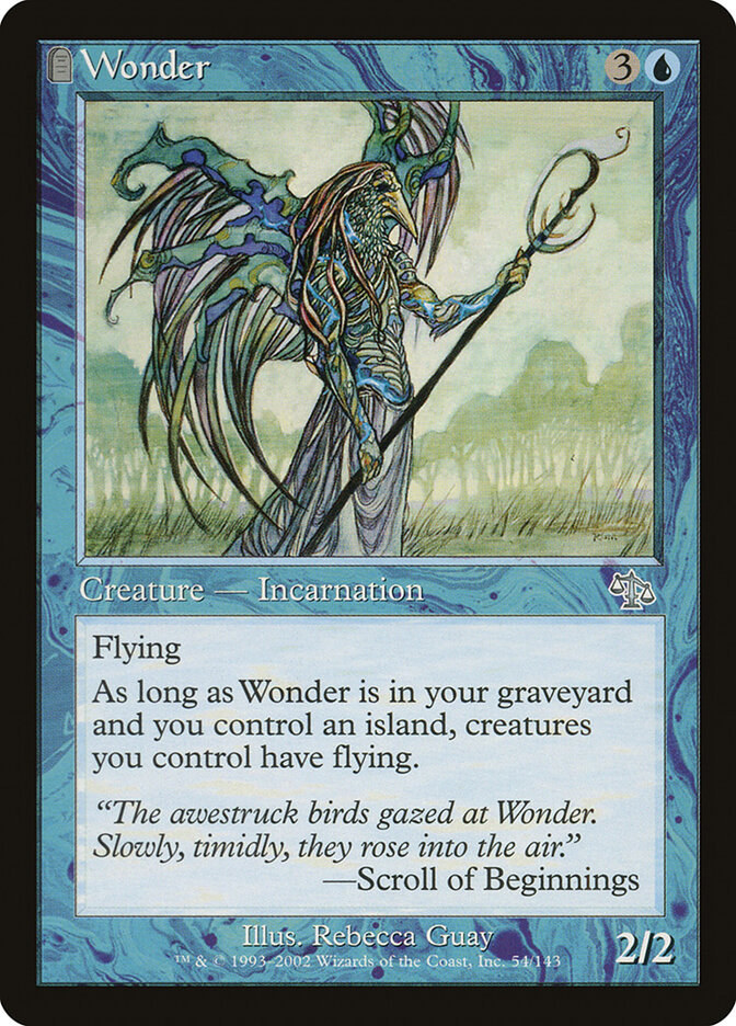 Wonder card front