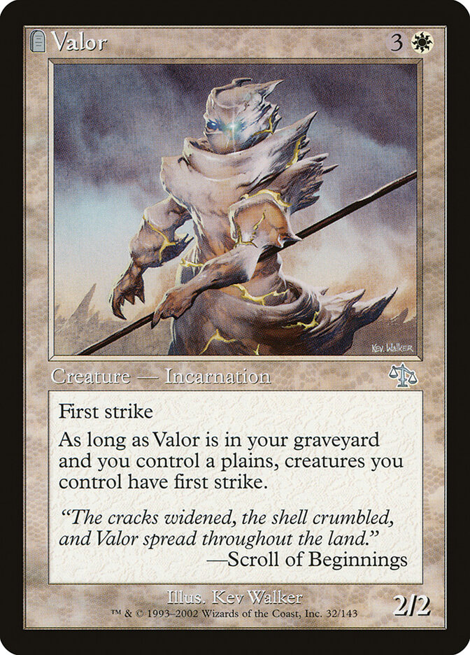 Valor card front