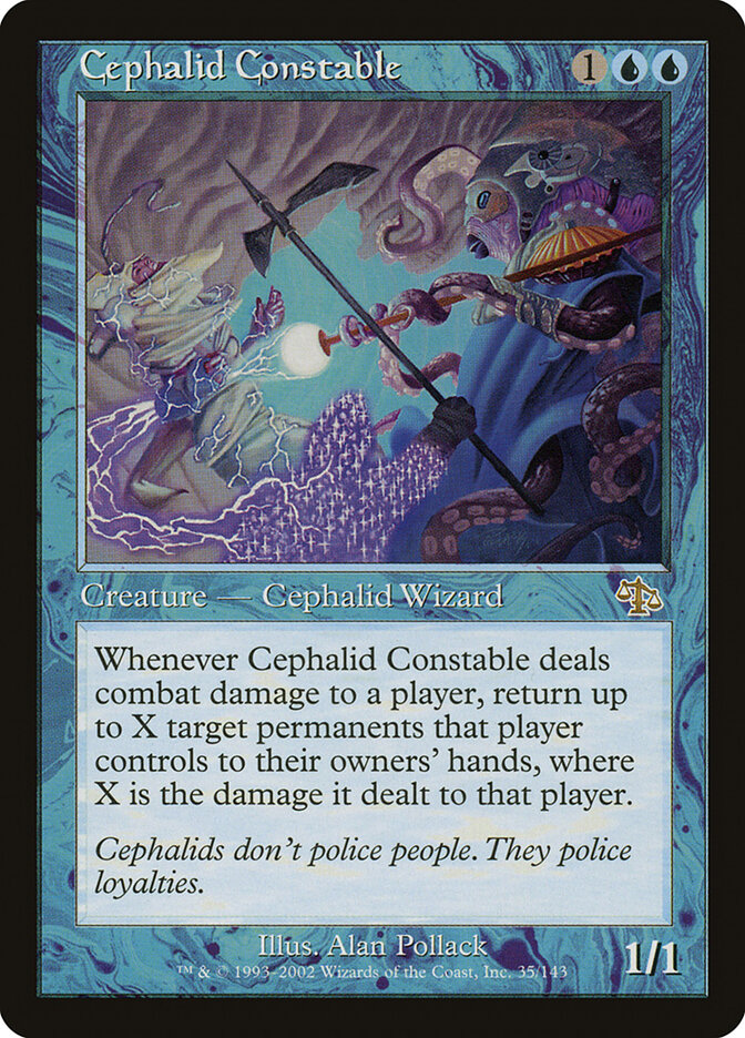 Cephalid Constable card front