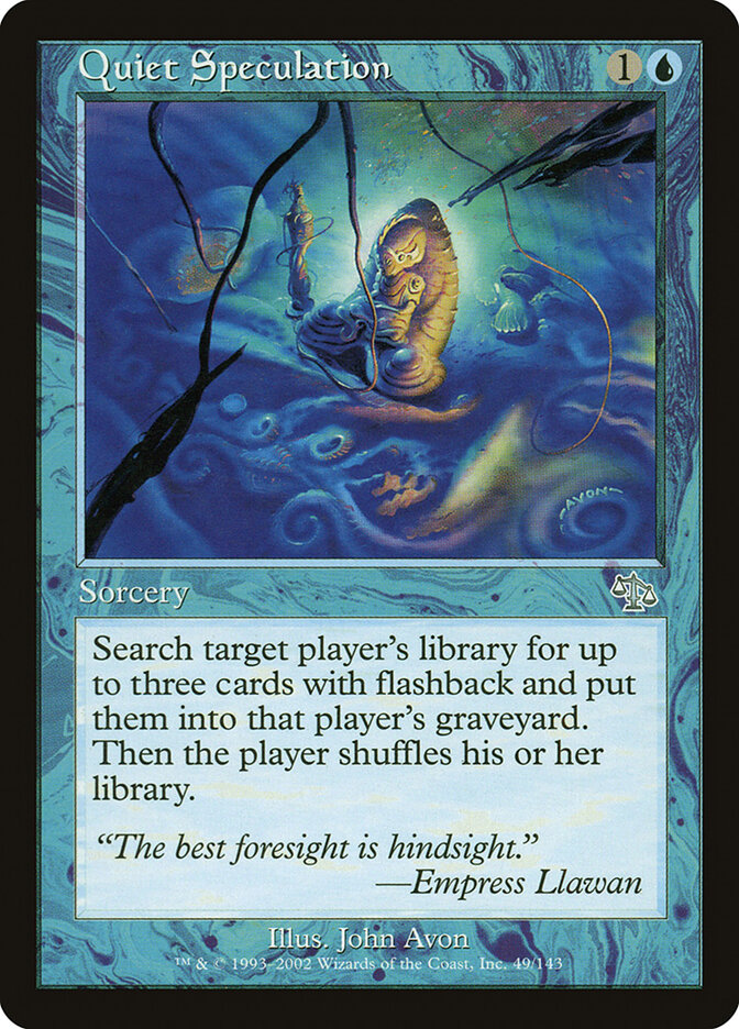 Quiet Speculation card front