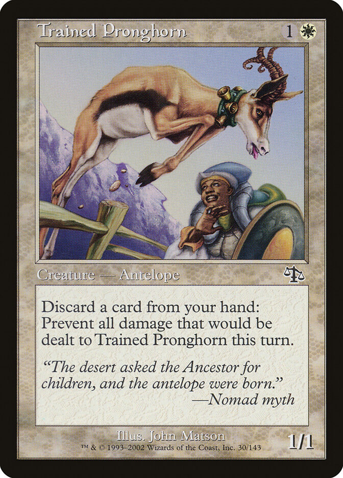 Trained Pronghorn card front