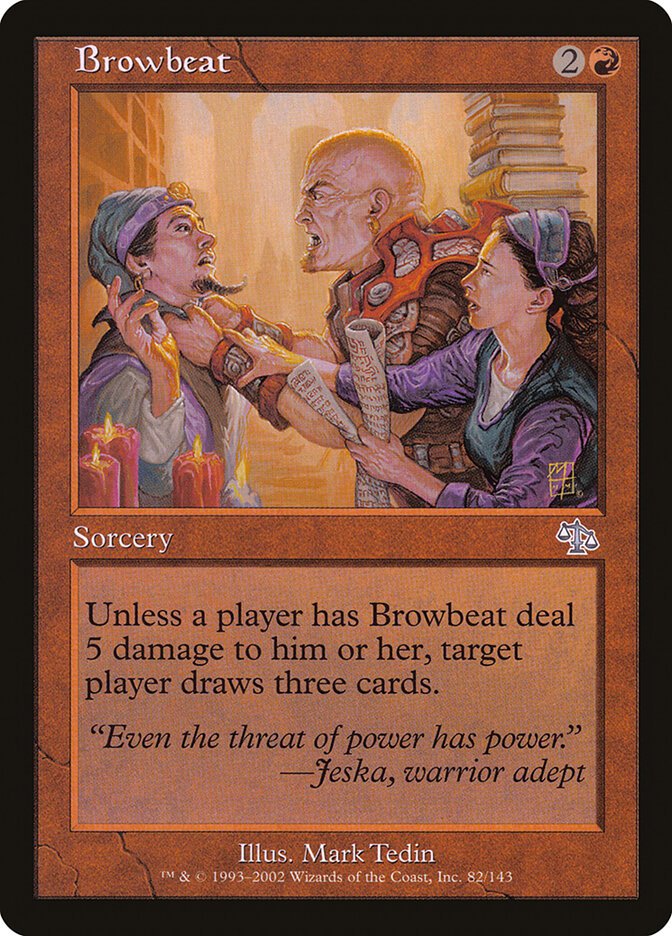 Browbeat card front