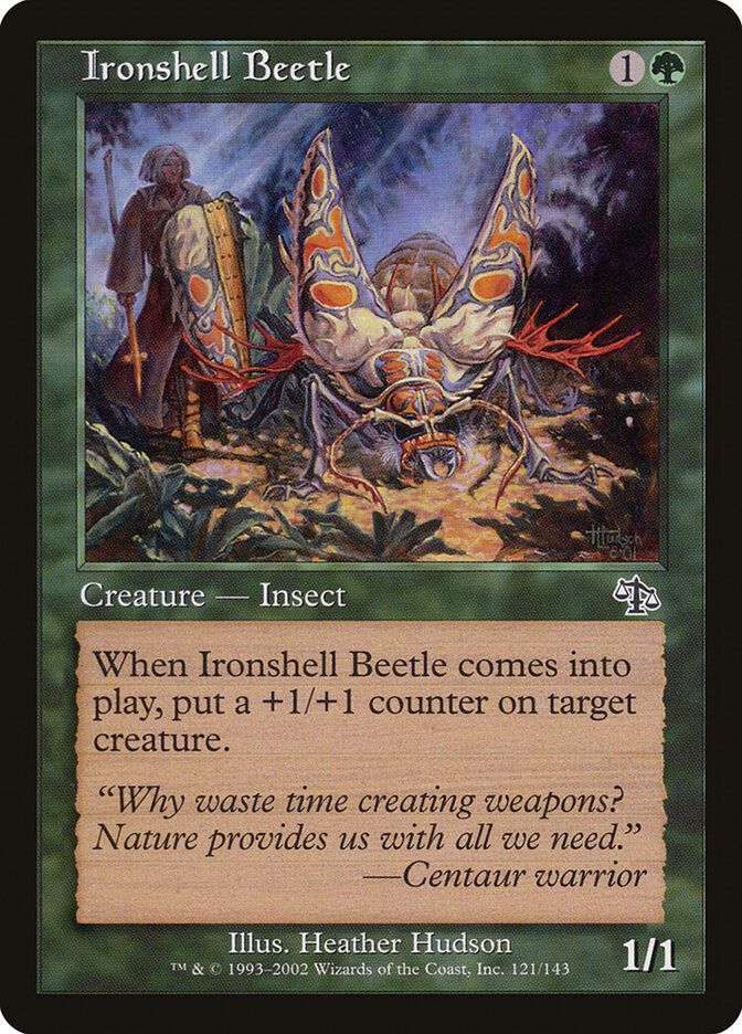 Ironshell Beetle card front