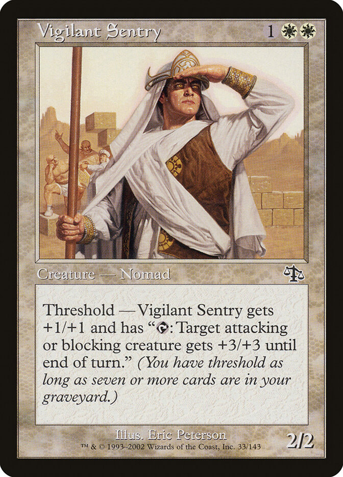 Vigilant Sentry card front