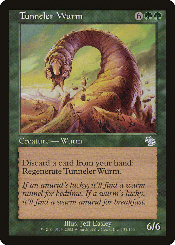 Tunneler Wurm card front