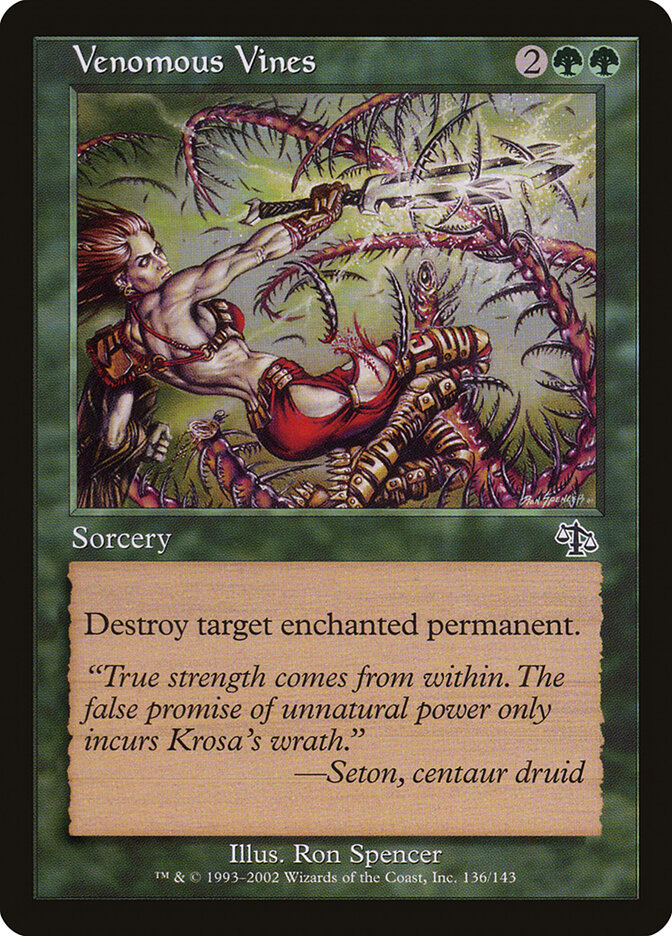 Venomous Vines card front