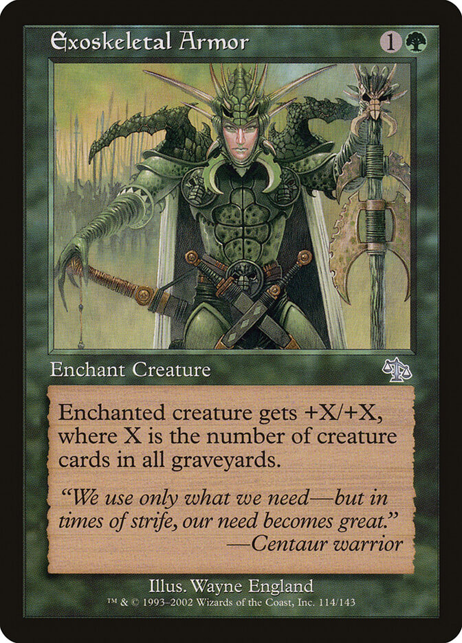 Exoskeletal Armor card front