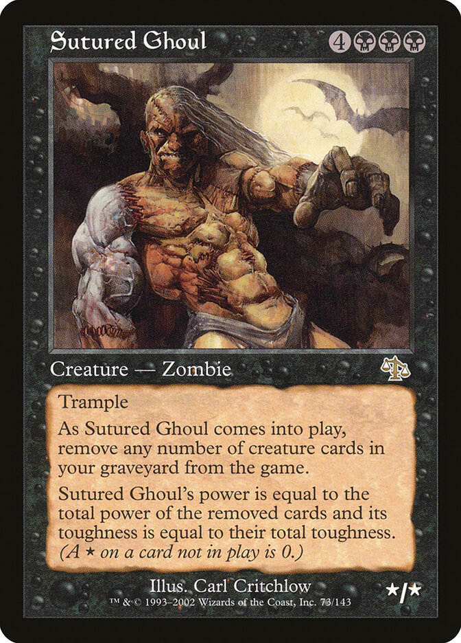Sutured Ghoul card front