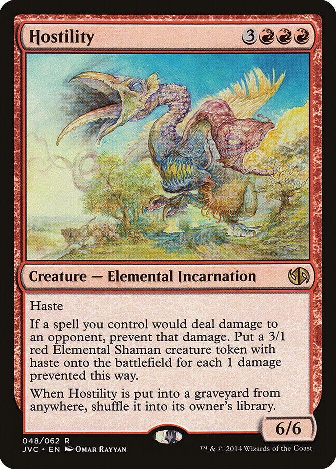 Hostility card front