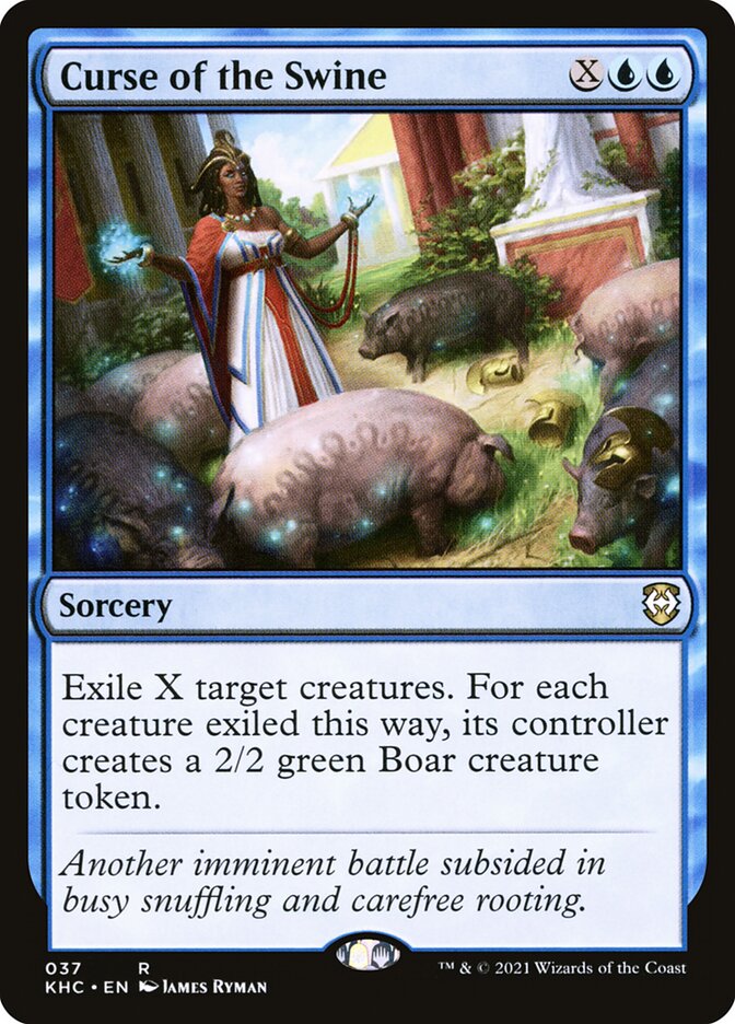 Curse of the Swine card front