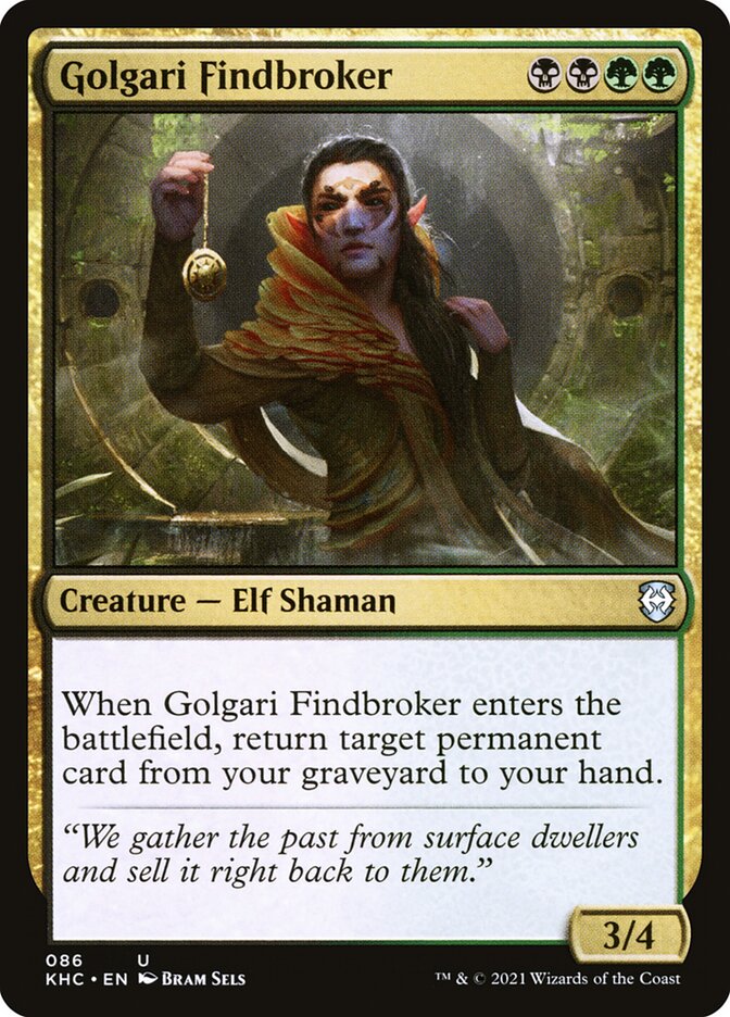 Golgari Findbroker card front