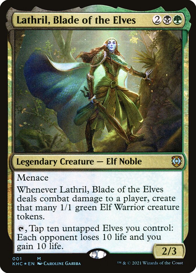 Lathril, Blade of the Elves card front