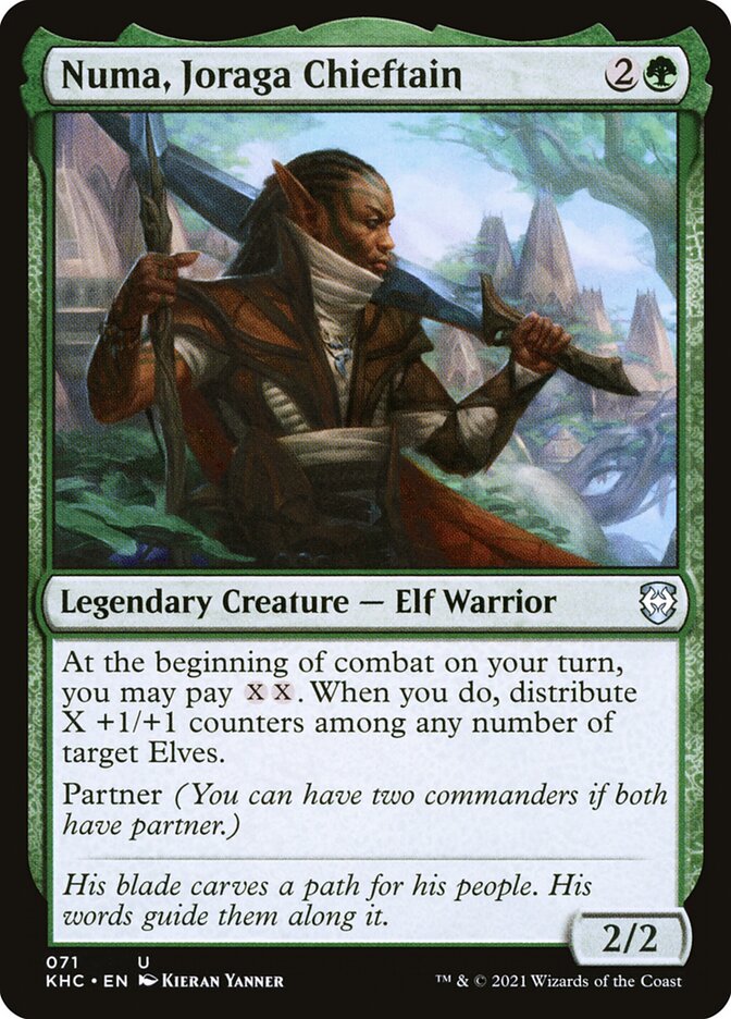 Numa, Joraga Chieftain card front