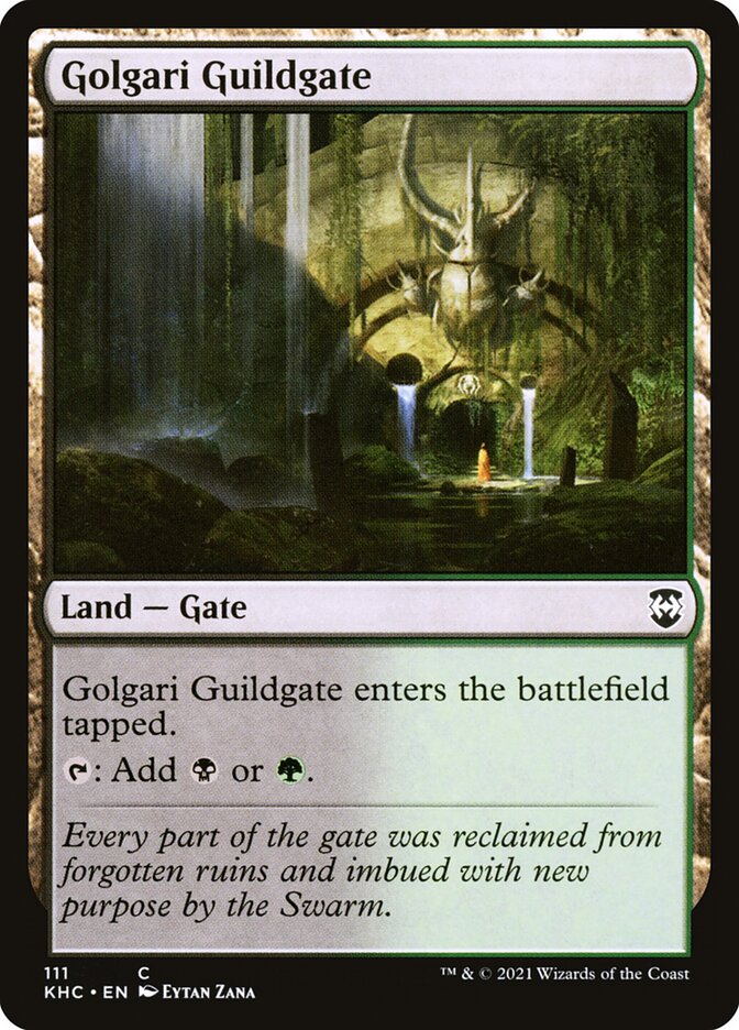 Golgari Guildgate card front