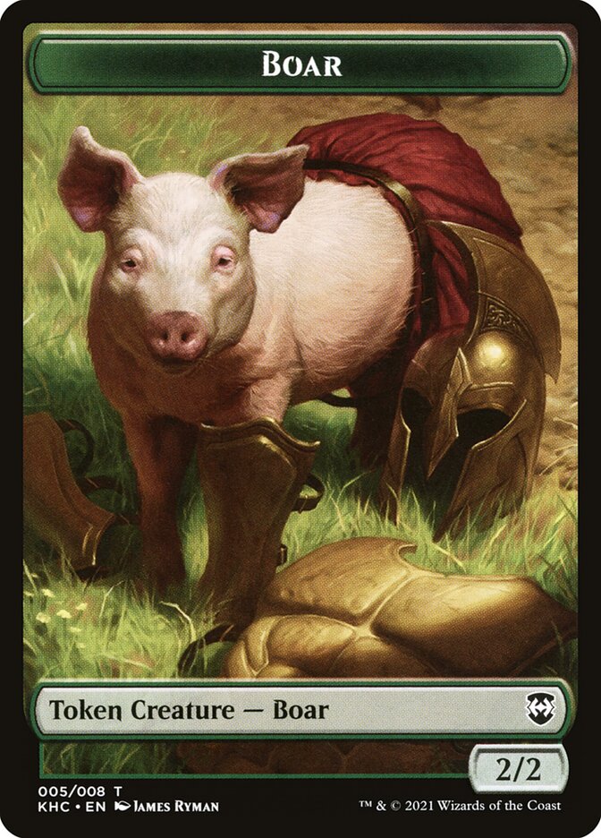 Boar card front