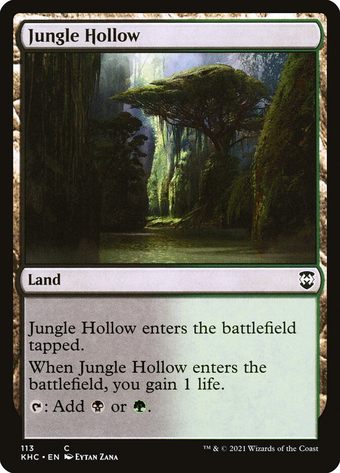 Jungle Hollow card front