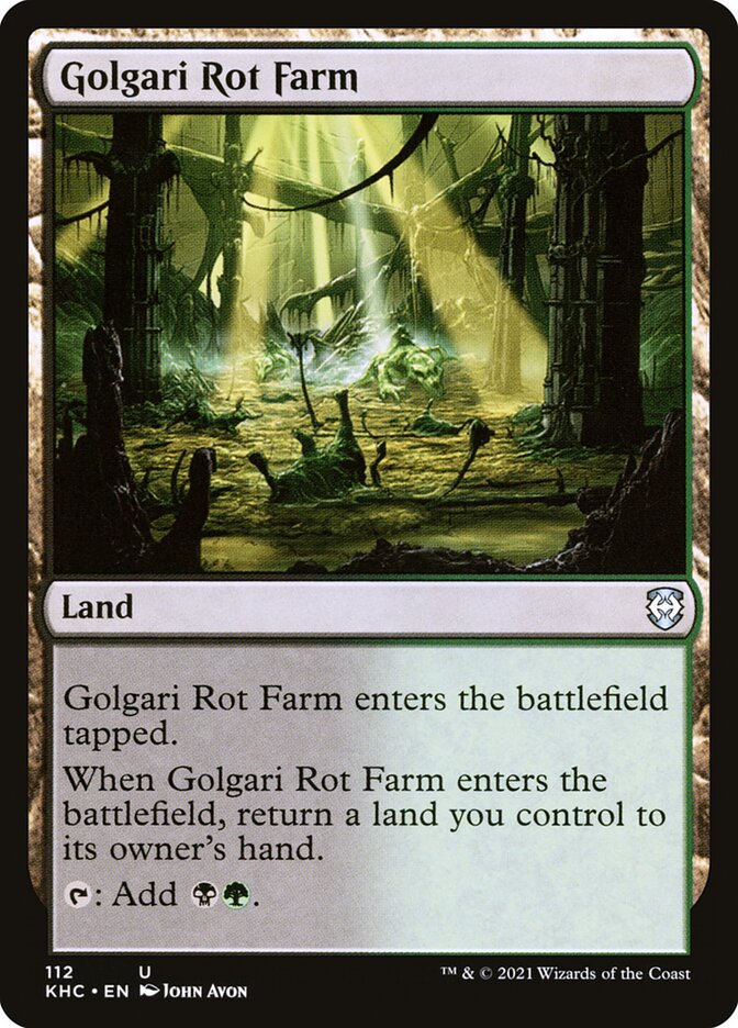 Golgari Rot Farm card front
