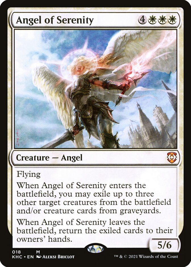 Angel of Serenity card front