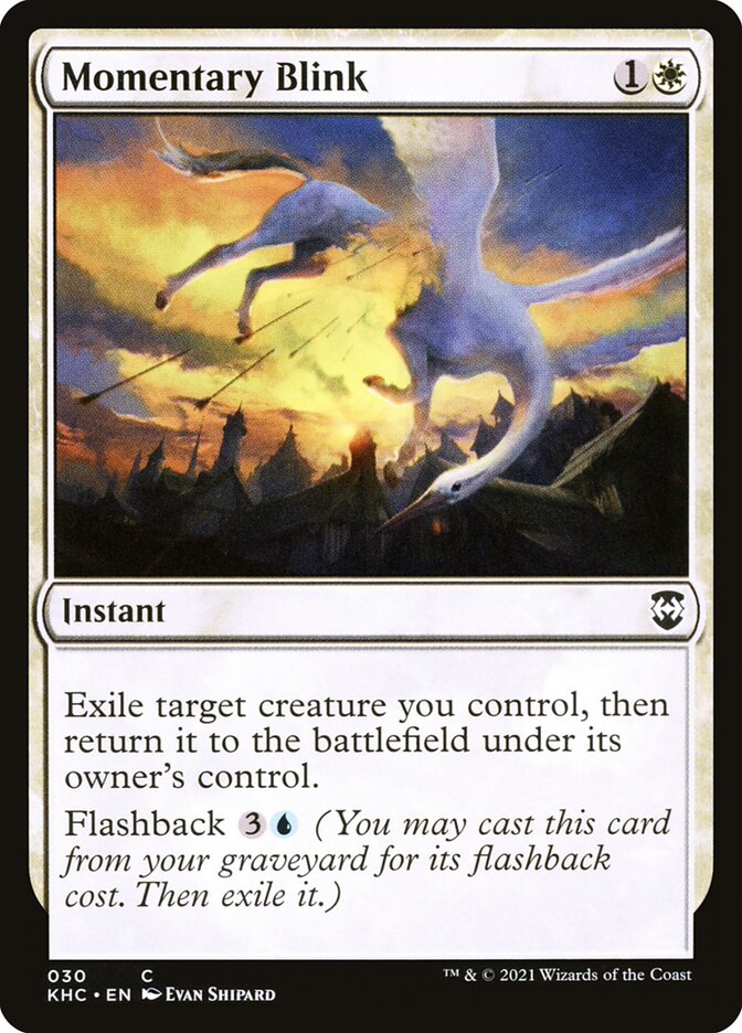 Momentary Blink card front