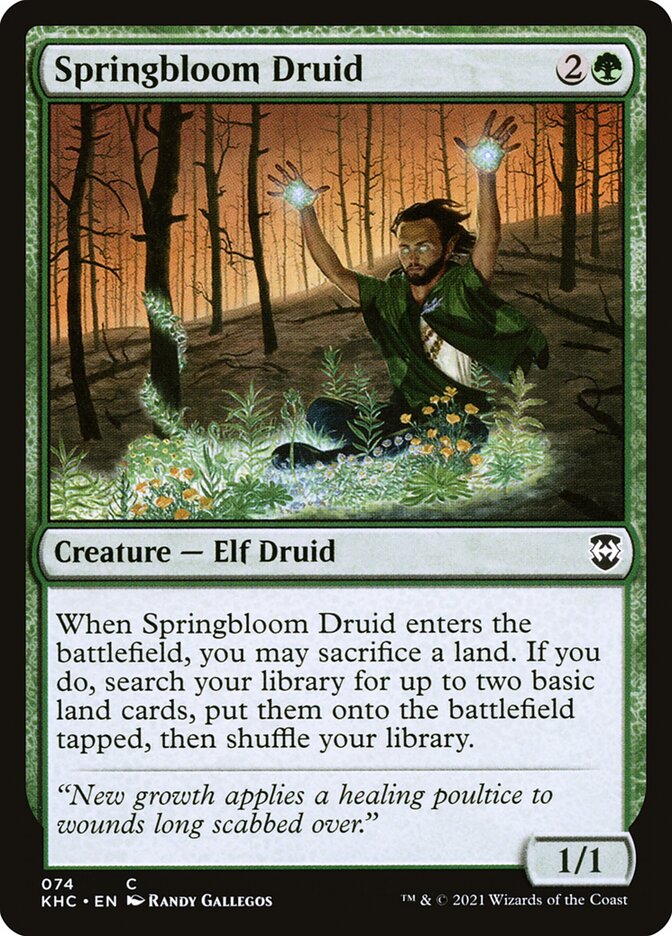 Springbloom Druid card front