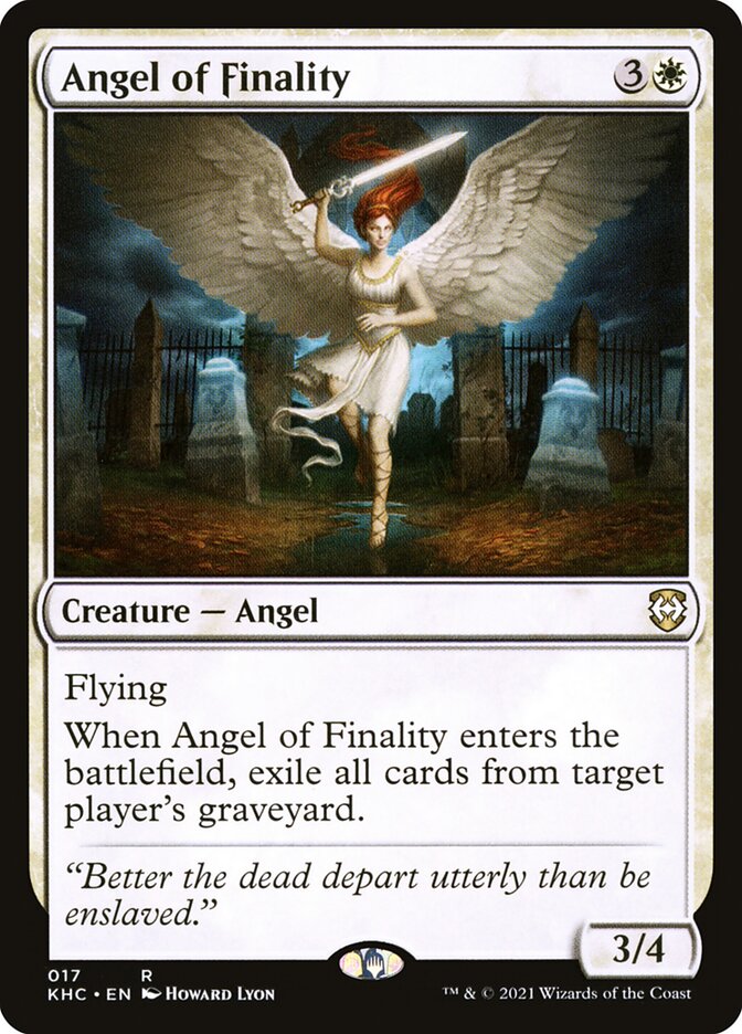 Angel of Finality card front