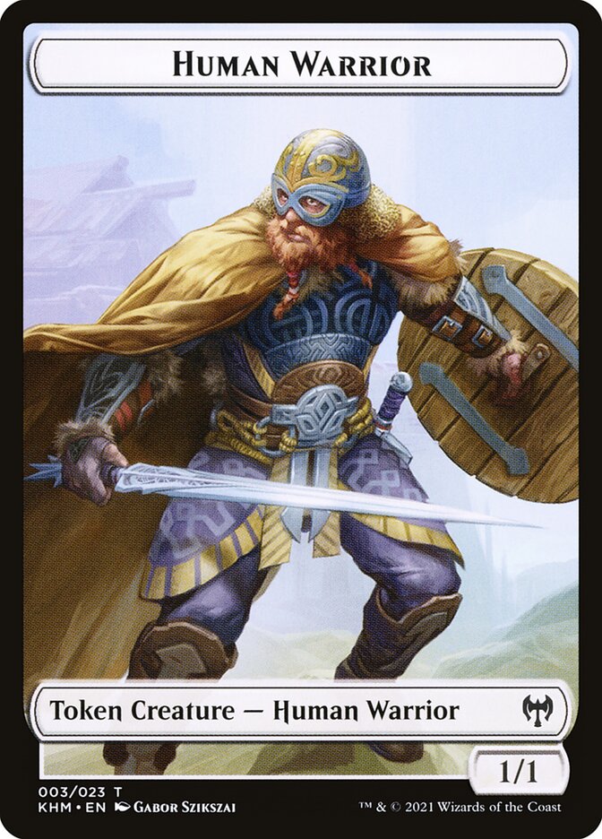 Human Warrior card front