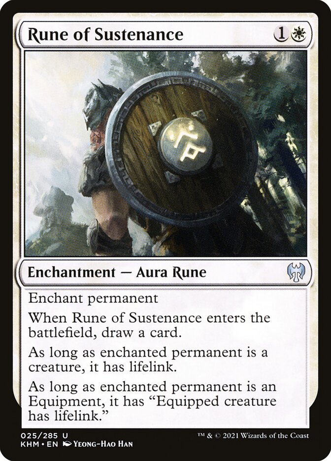 Rune of Sustenance card front