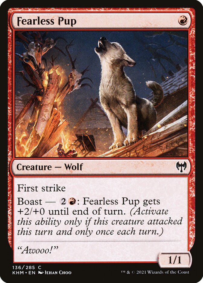 Fearless Pup card front