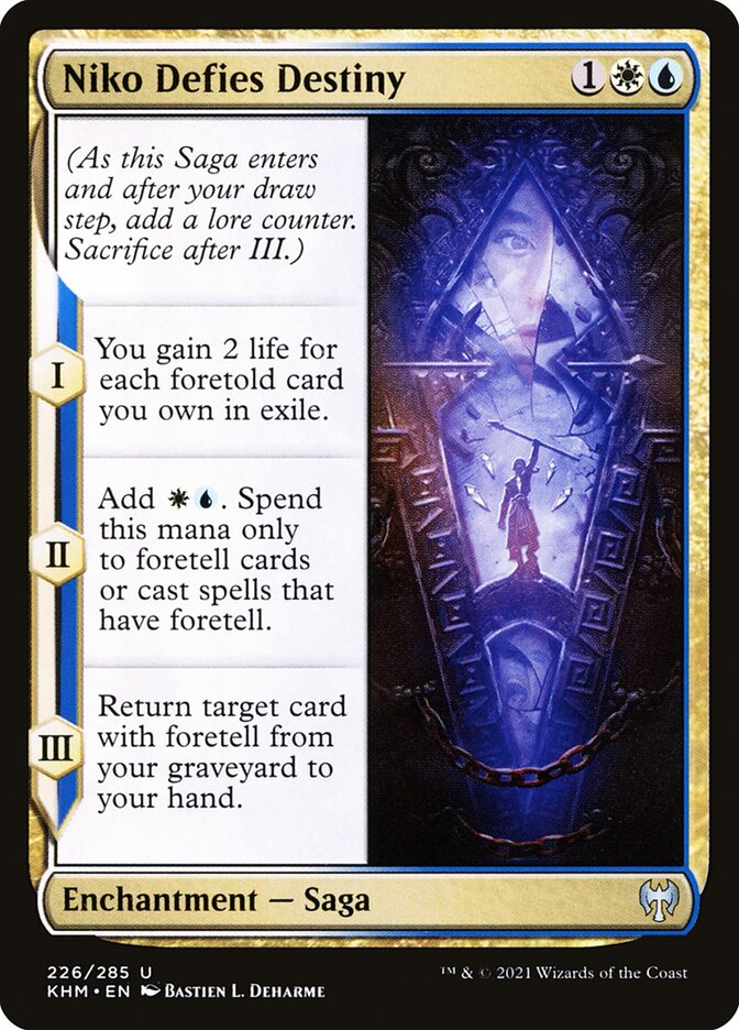 Niko Defies Destiny card front