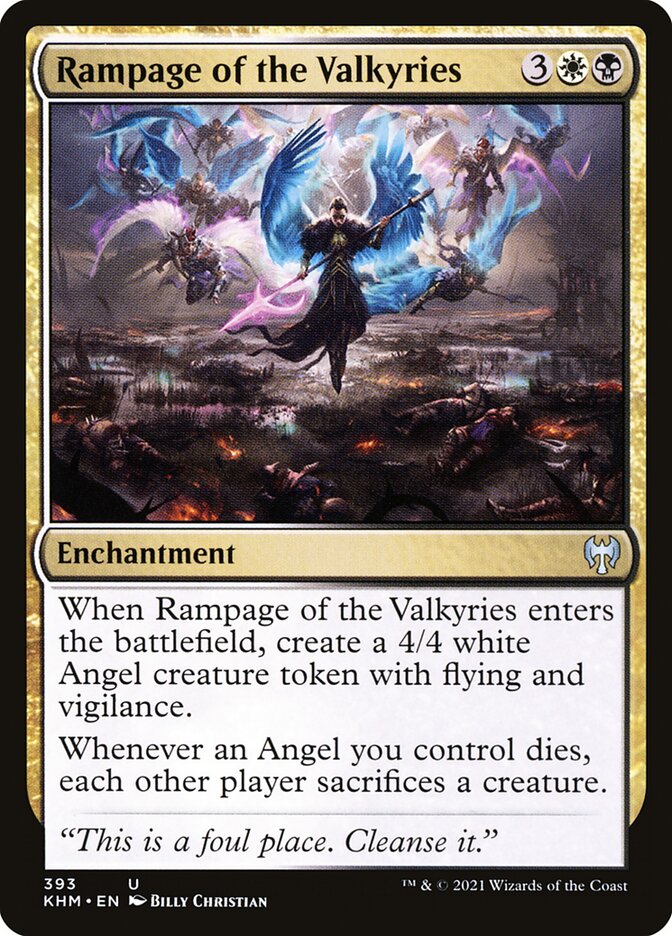 Rampage of the Valkyries card front