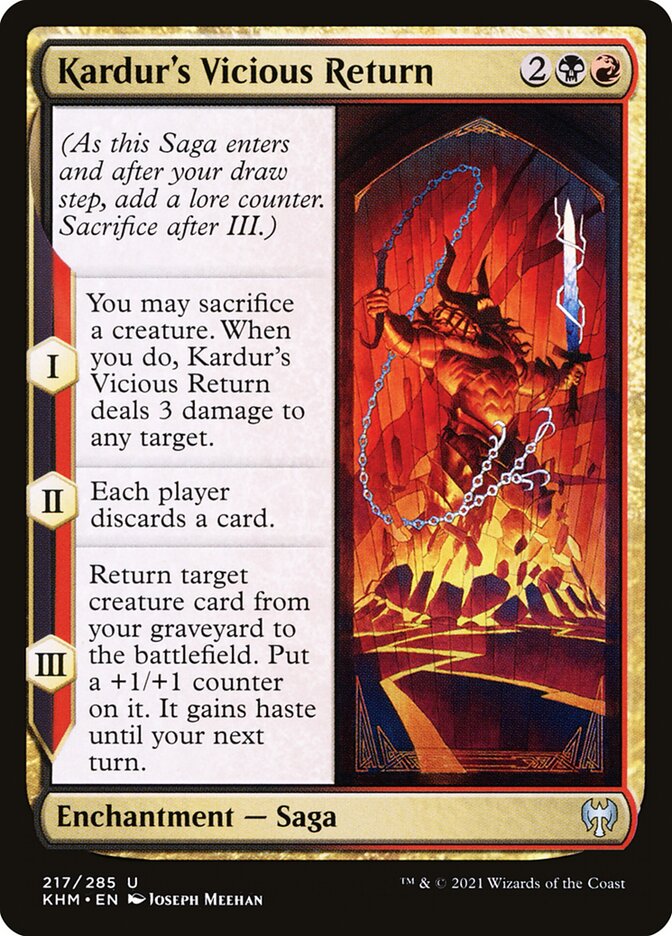 Kardur's Vicious Return card front