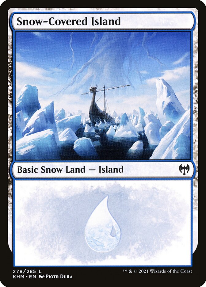 Snow-Covered Island card front