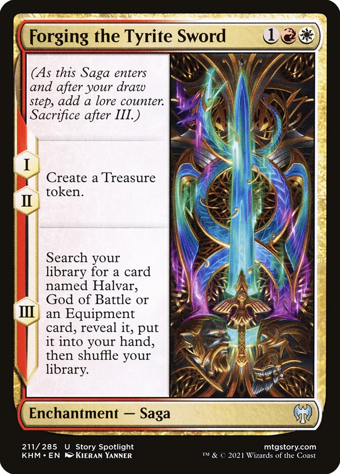 Forging the Tyrite Sword card front