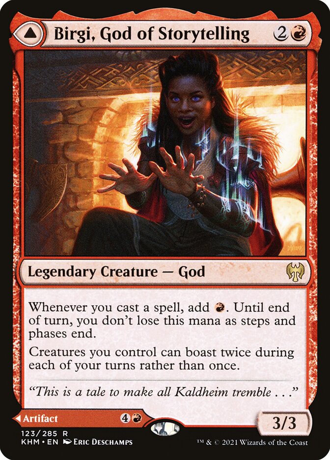 Birgi, God of Storytelling card front