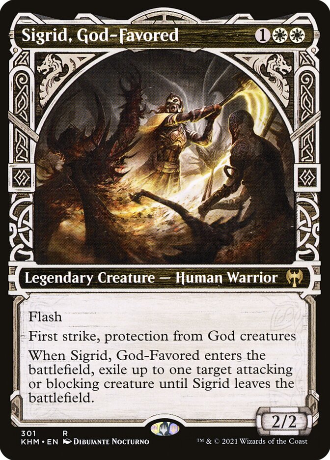 Sigrid, God-Favored card front