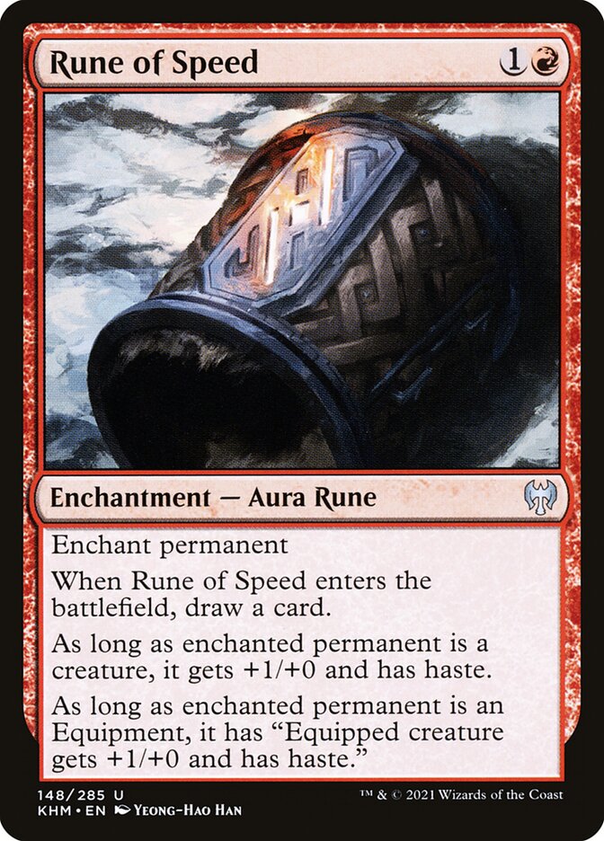 Rune of Speed card front