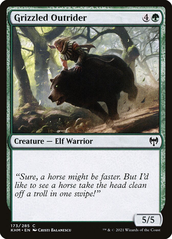 Grizzled Outrider card front