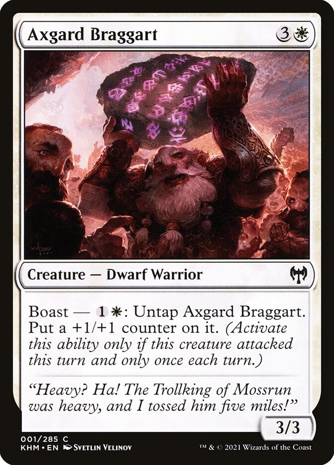 Axgard Braggart card front