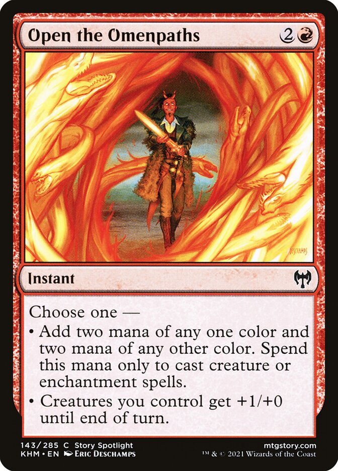 Open the Omenpaths card front