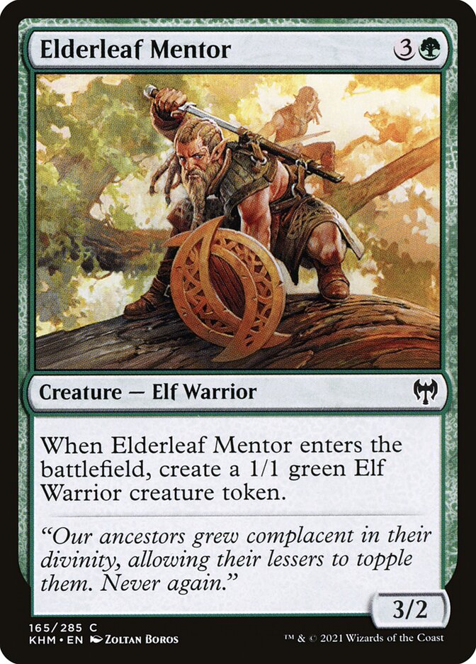 Elderleaf Mentor card front