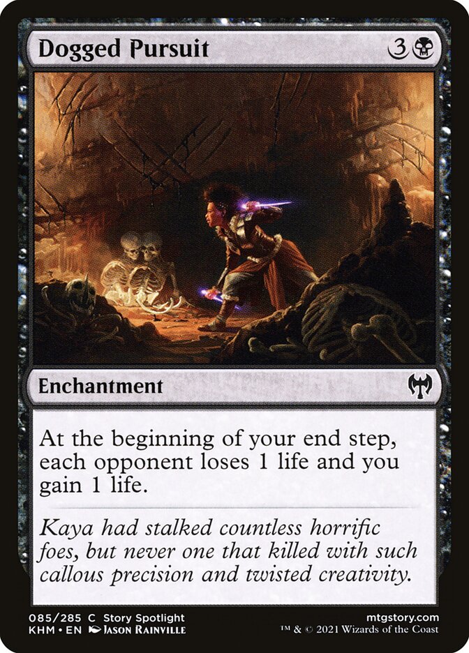 Dogged Pursuit card front