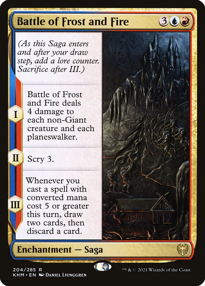 Battle of Frost and Fire card front