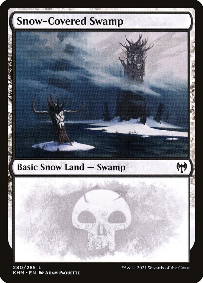 Snow-Covered Swamp card front