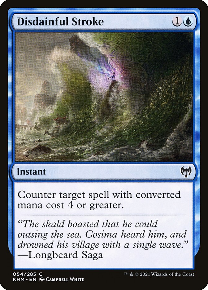 Disdainful Stroke card front