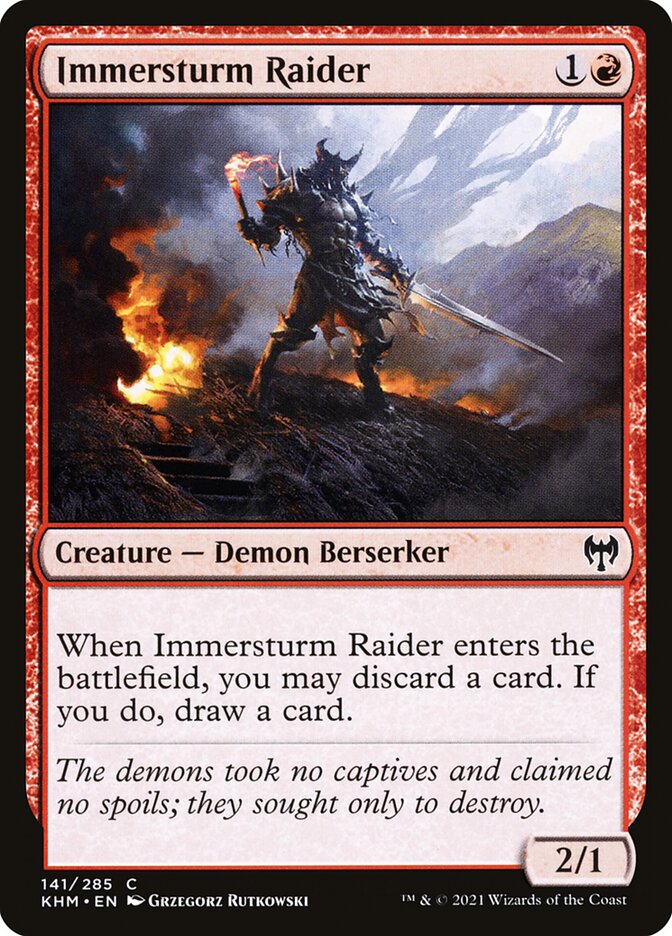 Immersturm Raider card front